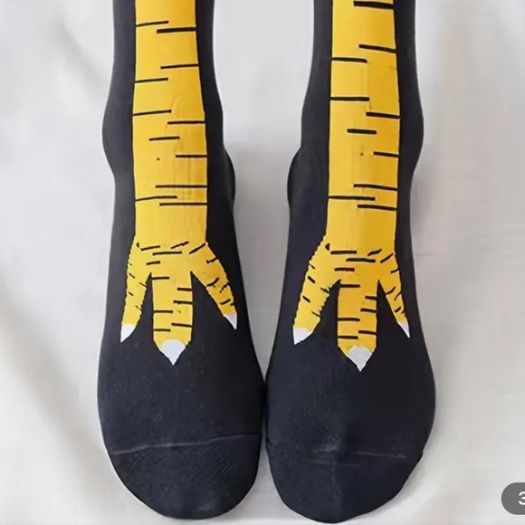 Brand new – SK12 Chicken legs socks - over the calf - FUN - Picture 3 of 6